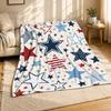 Patriotic Star Coral Fleece Blanket