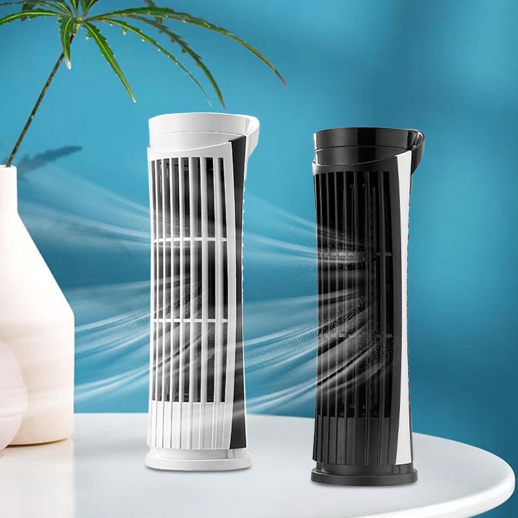 Ventilador de mesa pequeno, luminária de mesa, ventilador de mesa USB, 2 velocidades, ventiladores de ar condicionado para sala de estar, quarto