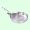 304 Stainless Steel Non-Stick Wok - Flat-Bottomed, No Coating, Low-Smoke, Three-Layer Cookware