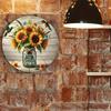 Vintage Metal Sign Enjoy The Little Things Retro Wall Art Home Farmhouse Decor