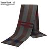 Men's Autumn & Winter Plaid Imitation Cashmere Scarf - Warm & Thick Custom Design