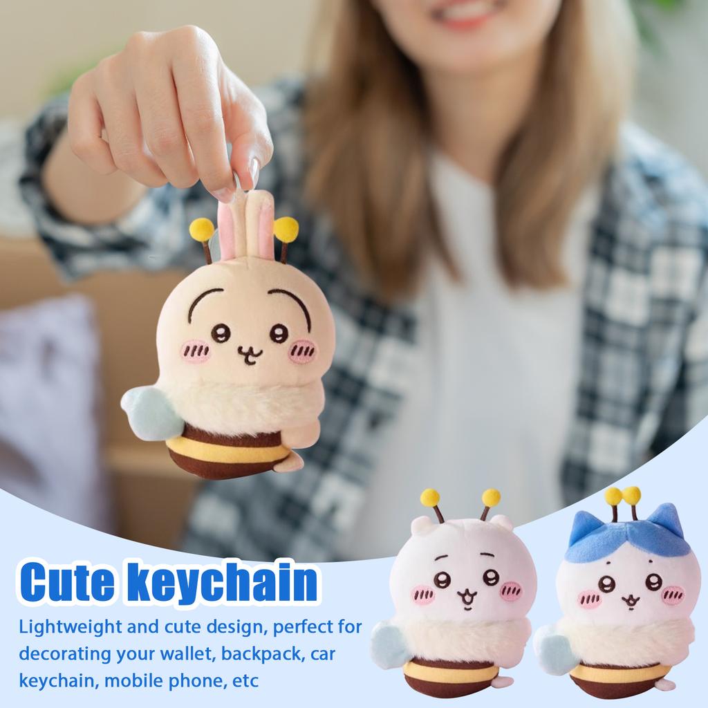 Cartoon Animal Keychain, Couple Cartoon Animal Doll Pendant, Bag Animal Pendant, Car Keychain Animal Pendant