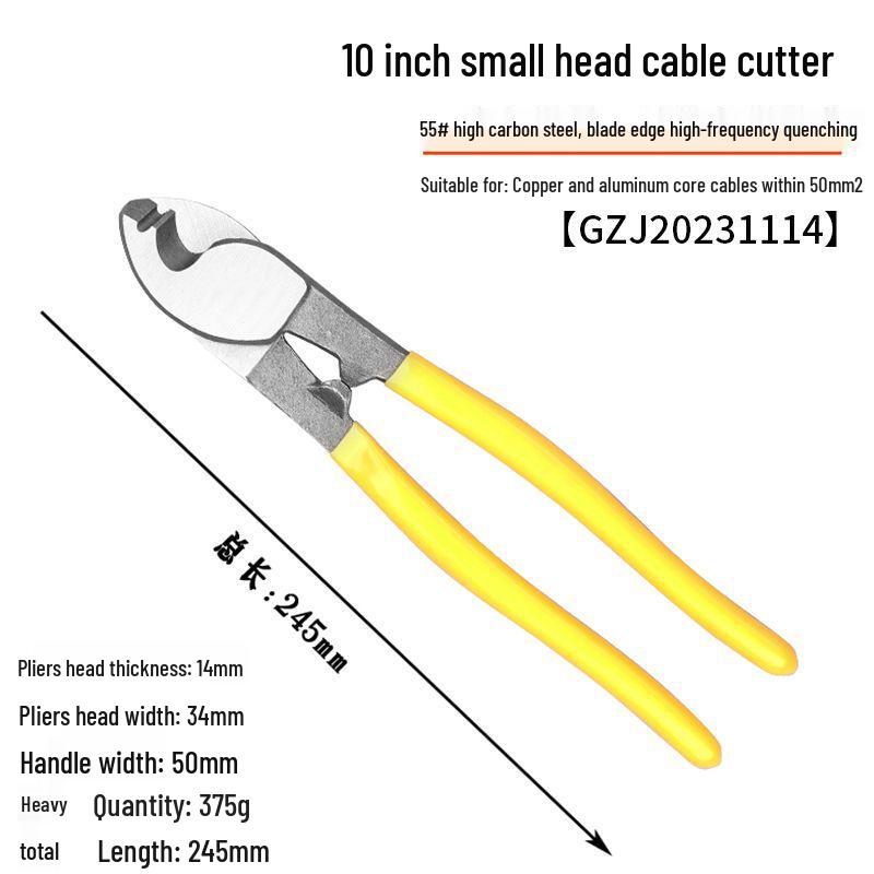 Elektrikářské 10" kleště na kabely a odizolování drátů