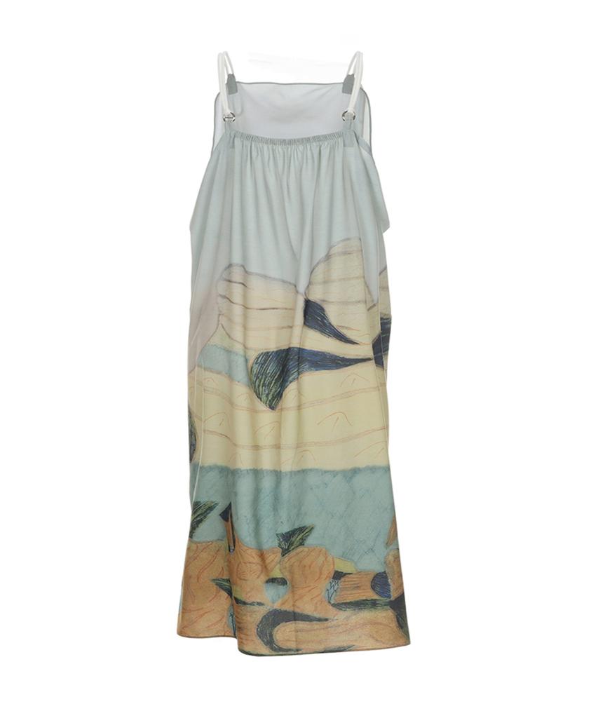 Raub Lounge Wear Print Dress_Blue