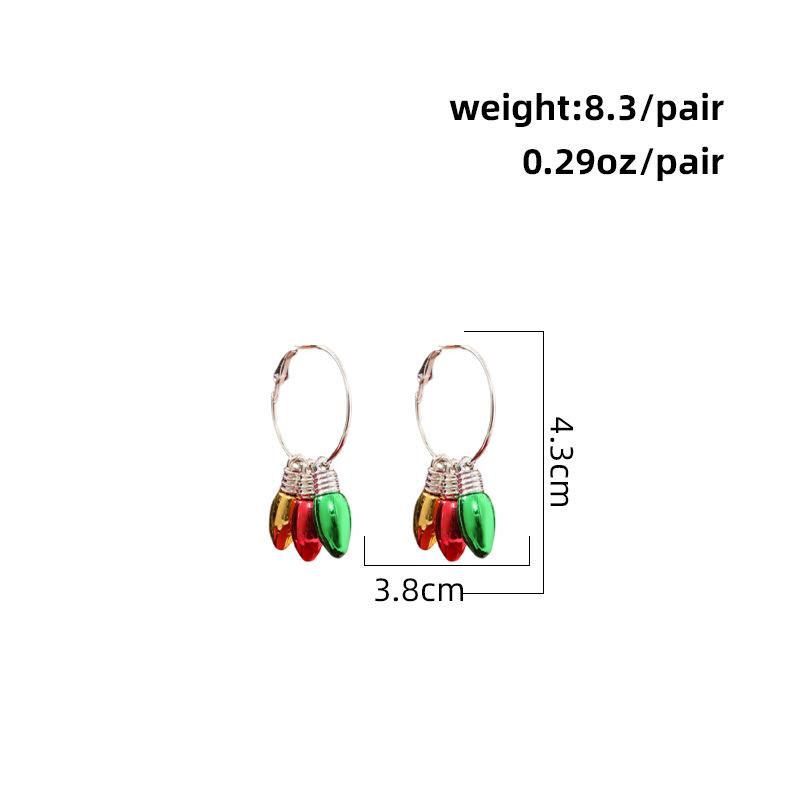 

Personalized Christmas Earrings Studs for Women Fashion Creative New Bell Christmas Tree Gift H013