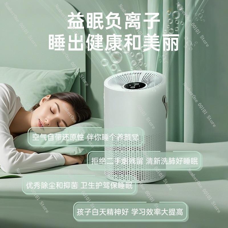 Compact Home Desktop Air Purifier,Quiet Dust&Odor Removal Machine for Furniture Areas,Small Room Air Cleaning Device