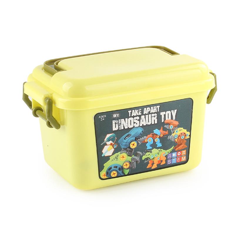 Boy's Dinosaur Building Set with Electric Drill and Nuts