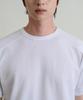 CREEDMENS Cozy Waffle Cutout Round Short Sleeve Tee (White)