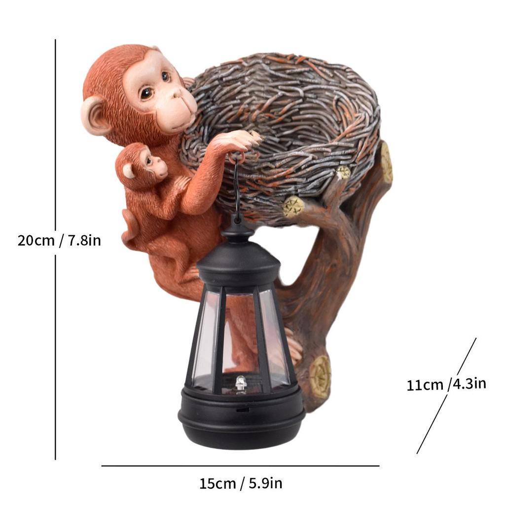 Solar Elf Garden Light: Outdoor Resin Ornament for Villas