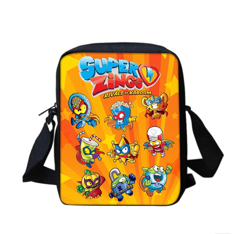 Super Zings Boy & Girl Cartoon Anime Printed Shoulder Bag Kids Casual Tote Phone Bag Men & Women Shopping bag Best Birthday Gift