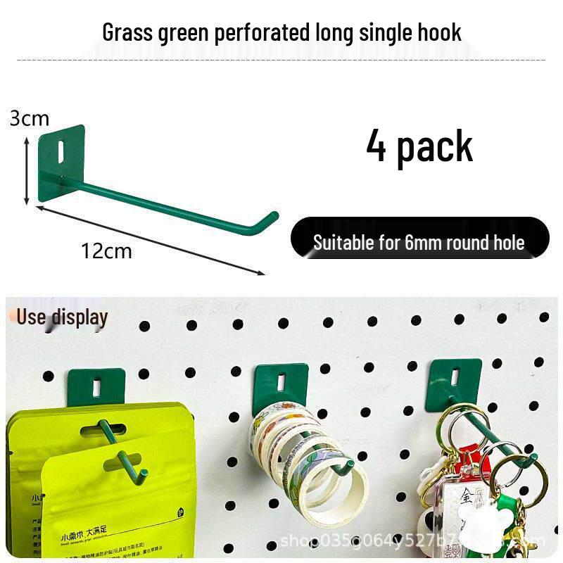 Pegboard Wall Organizer with Hooks - No-Drill Storage Rack for Entryway or Study Room.