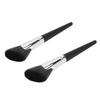 2pcs Sickle Contour Brush Soft Hair Wooden Handle Makeup Shading Brush Cosmetic Tool for Makeup Artist