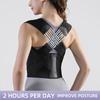 Vbosi Unisex Adjustable Back Support Shoulder Belt Posture Corrector for Sporty Comfort