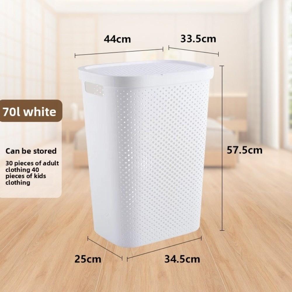 Japanese Style Dirty Clothes Basket Hollow out Laundry Basket Clothes Storage Basket  Household