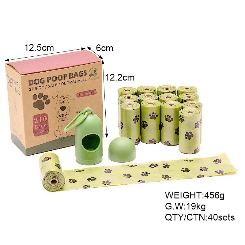 Biodegradable Pet Waste Bags & Dispenser for Cats and Dogs