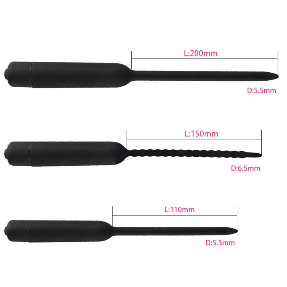 Urethral Sounds Dilator Vibrators for Men Penis Plug Catheter Medical Delay Exerciser Male Masturbator Sex Toys Adults 18 Erotic