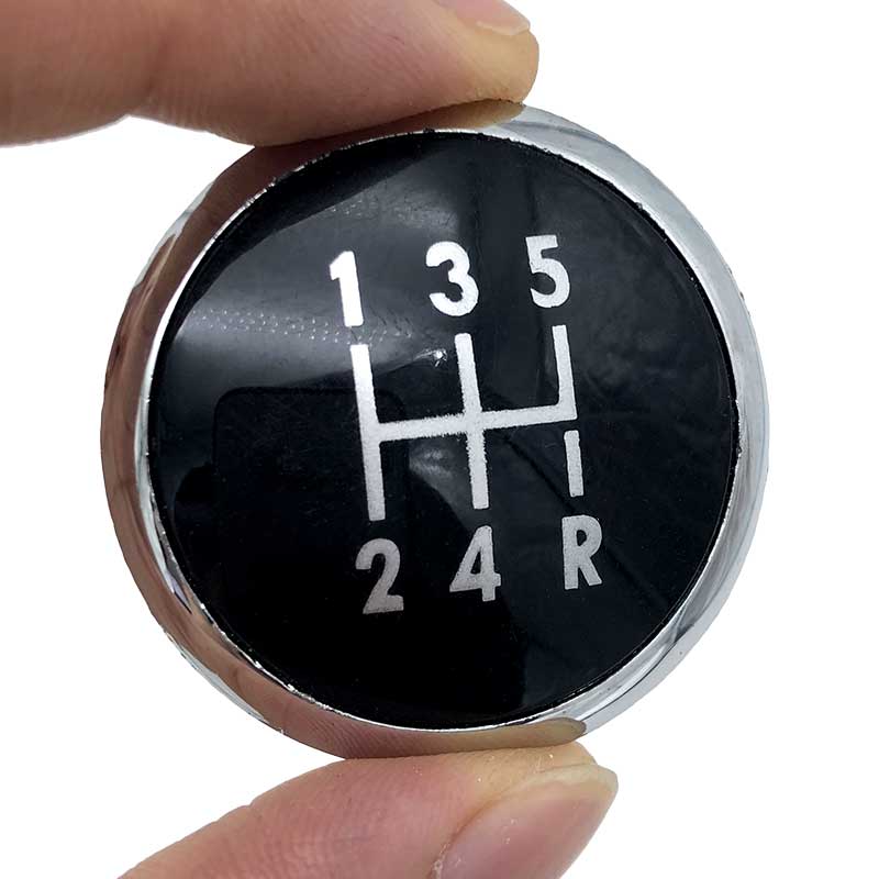 

5/6 Speed Gear Shift Knob Stick Cover Cap Emblem Badge For Volkswagen VW Transport T5 T5.1 Gp 2003-2011 Car Styling Accessories 12345R black