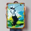 Golf Swing Action Art Tinplate Signs Sport Poster Garden Decorations Custom Metal Sign for Wall Art Decoration Vintage Decor Bar