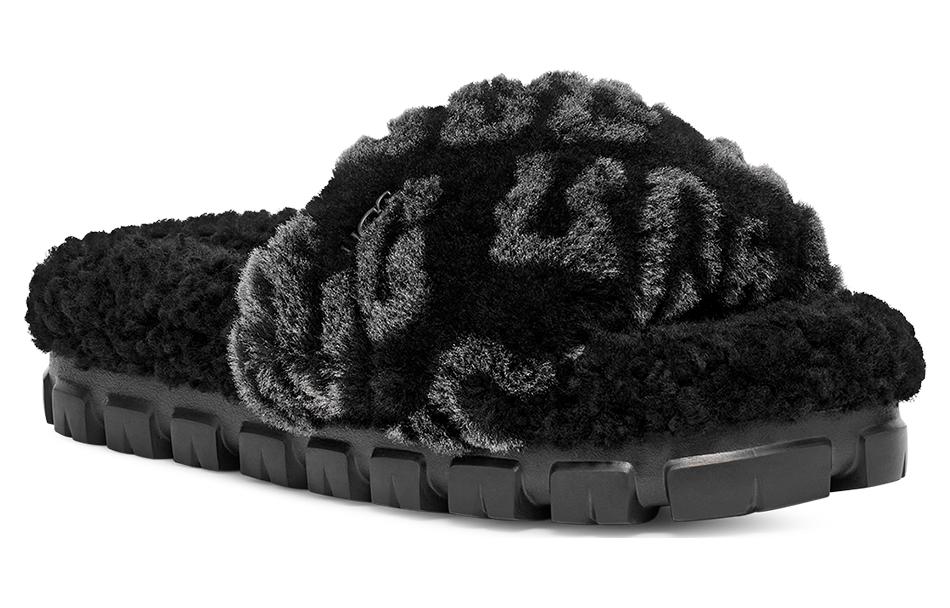 UGG Logo Slides 'Black' Women's 1148770-BLK