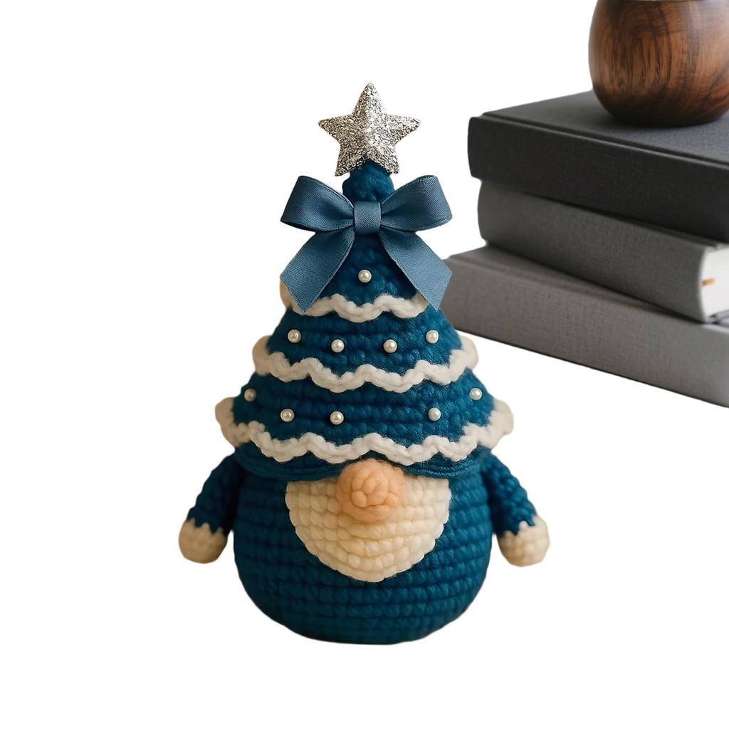 DIY Christmas Crochet Kit Crochet Christmas Tree Gnome Kit Handmade Knitting Set For Art Teachers Holiday Family Bonding Craft