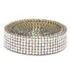 1m Strass Glasgewebe Band Eisen auf Aufnäher Brautkleid Schuhe Besatz (  Farbe)