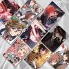 50Pcs/lot Anime Laser Cards Double Sided Printing LOMO Cards Birthday gift