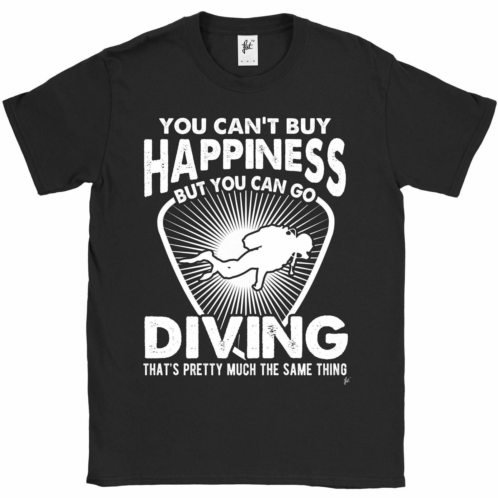 You Can t Buy Happiness But You Can Go Diving Mens T-Shirt XXXL