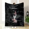Sherlock Holmes Portrait Design, Dark Style Warm Blanket. Flannel Blanket for Bedroom, Living Room, Sofa, and Nap.