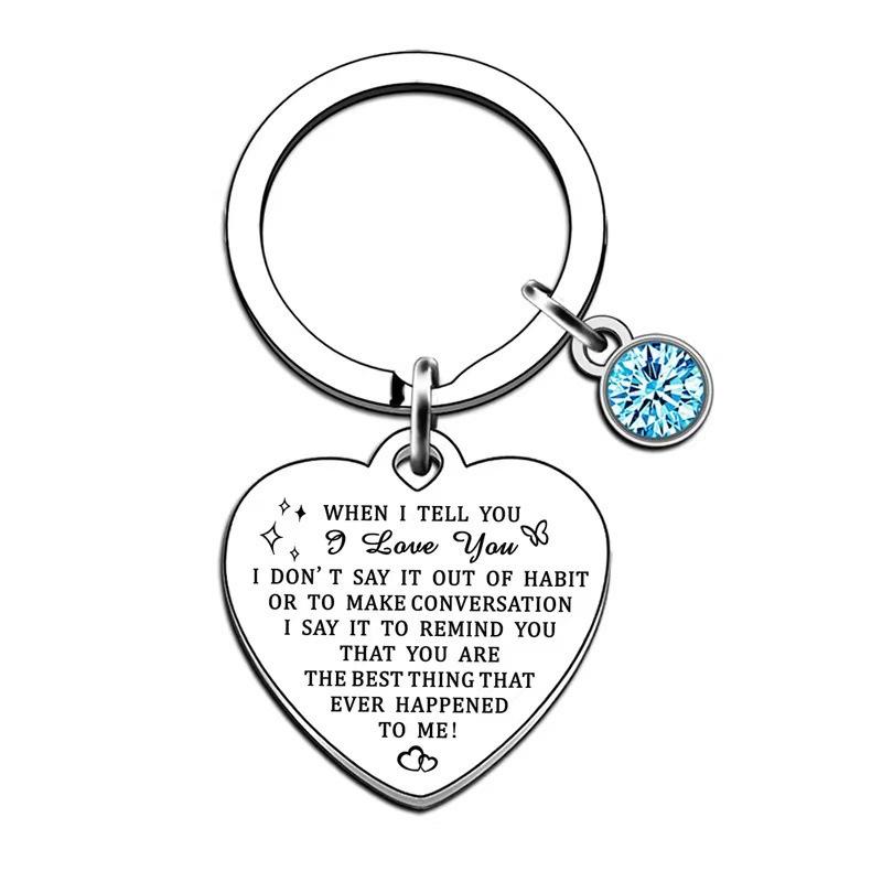Couple Gift for Friends Sisters Colleagues Classmates Farewell Personalized Creative Stainless Steel Keychain Keychain for Backpack Bag Pendant