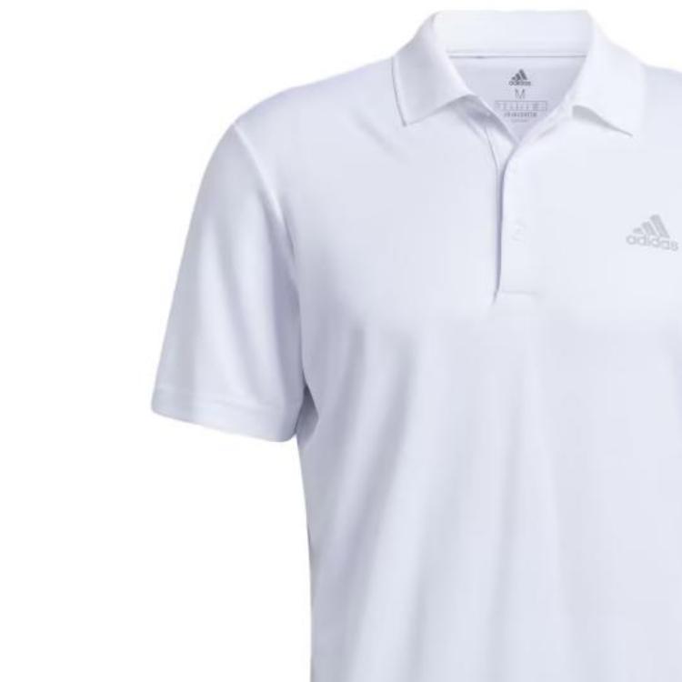Adidas Performance Primegreen Golf Polo Shirt With Logo Print Men Tops White GQ3132
