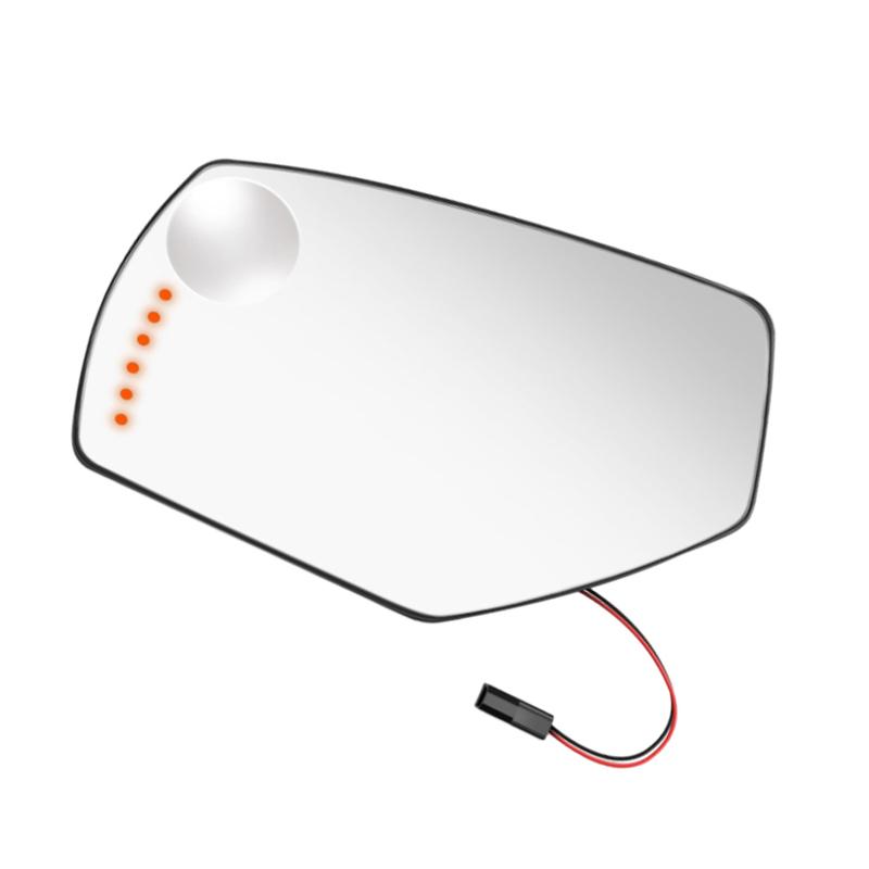 Heated Side Mirror Glass Lens w/ Turn Signal Backing Plate For Chevrolet Silverado GMC Sierra 1500 2500HD 3500HD 2015 2016 2017