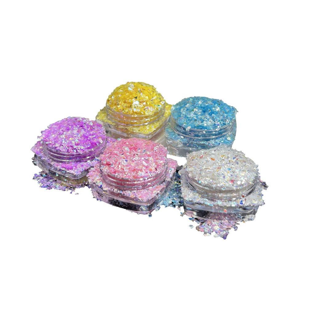 Vibrant Irregular Nail Art Sequins & Glitter Powder for DIY Crafts