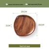 Walnut Irregular Shape Multi-functional Snack and Pastry Plate