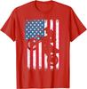 Dirt Bike Motocross Biker American Flag 4th of July Boys Men Unisex T-Shirt 5