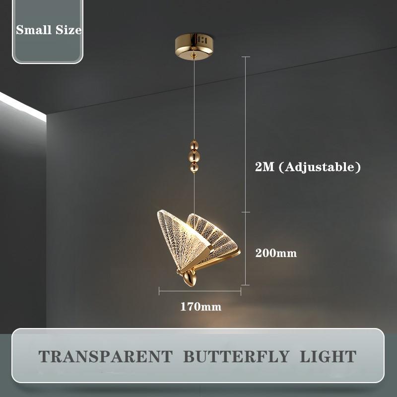 

Подвесные светодиодные лампы Nordic Colorful Butterfly для дома, спальни, гостиной, комнатные золотые светодиодные подвесные люстры Warm light