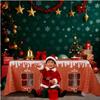 Christmas Tablecloth Reusable Decoration Gingerbread House Christmas Table Cover Winter Picnic Christmas Party Home Decorations