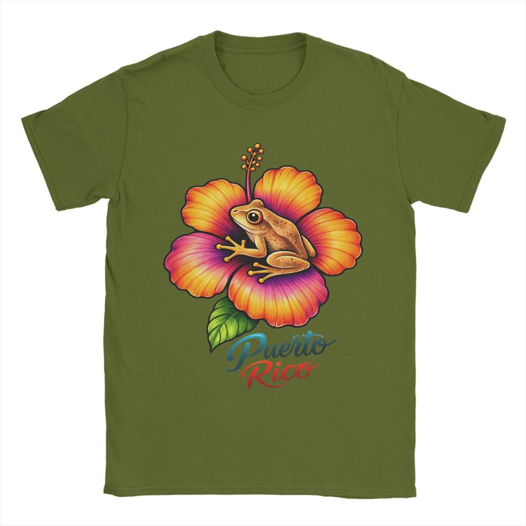 Puerto Rico Cotton T Shirt For Adult Summer YK Retro TShirts O Neck Novelty Tee Shirt Oversize Wholesale Clothes