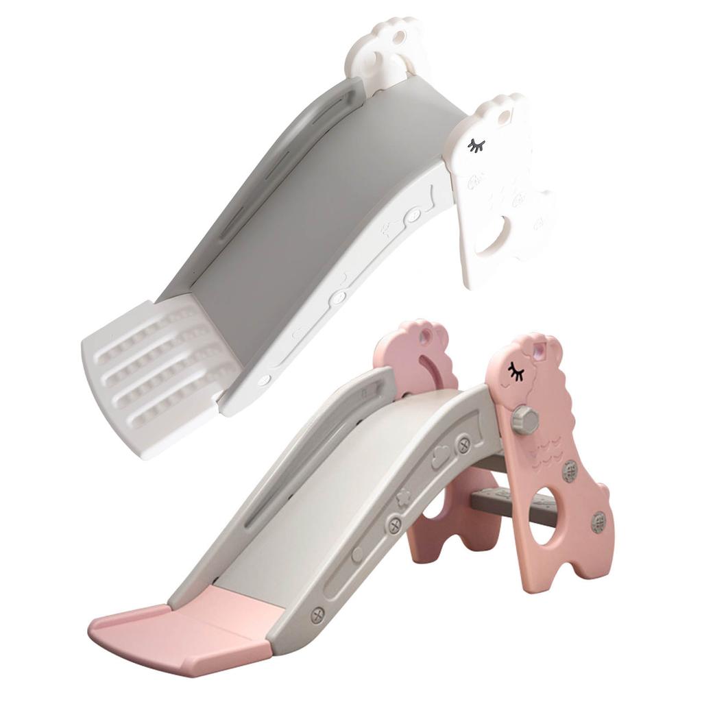 Kids Indoor Sliding Slide Freestanding Folding 2 Stairs Stable Base Climber Play Slide for Toddlers Children Climber Play Slide