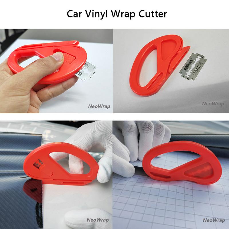 Window Tint Kit Car Wrap Tools with Felt Squeegee Utility Knife Shank Gasket Squeegee Vinyl Wrap Magnet Holder Kit Covering Tool