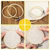 20 Embroidery Hoops Adjustable Size Range of 8cm for DIY Hand Embroidery Flower Fixing Rings Cross-stitch and Mosaic Making Tool