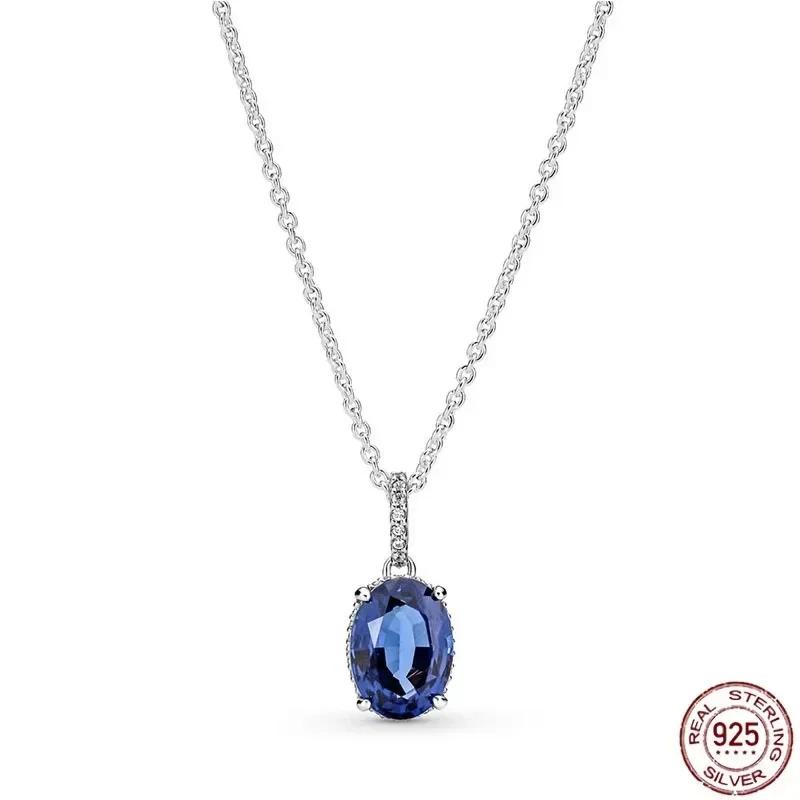Collana a Cuore in Argento 925 Regalo di Natale Compleanno per Donne Gioielli Rotondi Lucidi Raffinati Fascino Classico Sorpresa