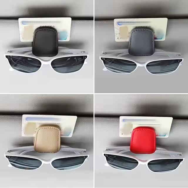Universal Auto Sonnenbrille Clip Karte Ticket Halter Stand Verschluss Stift Fall Brillen Sonnenblende Auto Zubehör