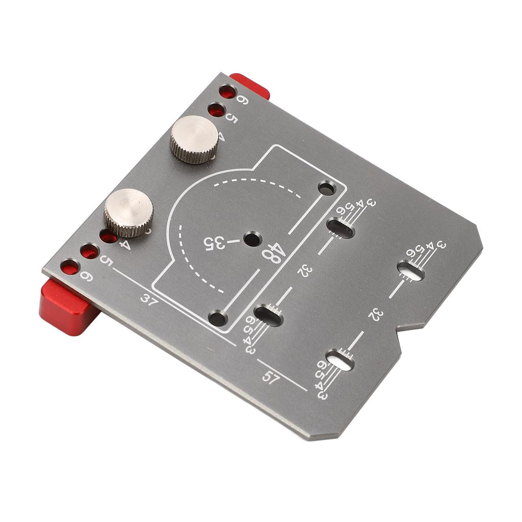 Hinge Hole Drilling Locator Aluminum Alloy Cabinet Door Hinge Mounting Guide Woodworking Hole Drill