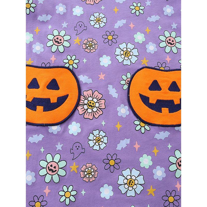European and American Style Children's Dress 25 New Autumn Products Round Neck Girls' Beautiful Dress Halloween Baby Long-Sleeved Children's Dress