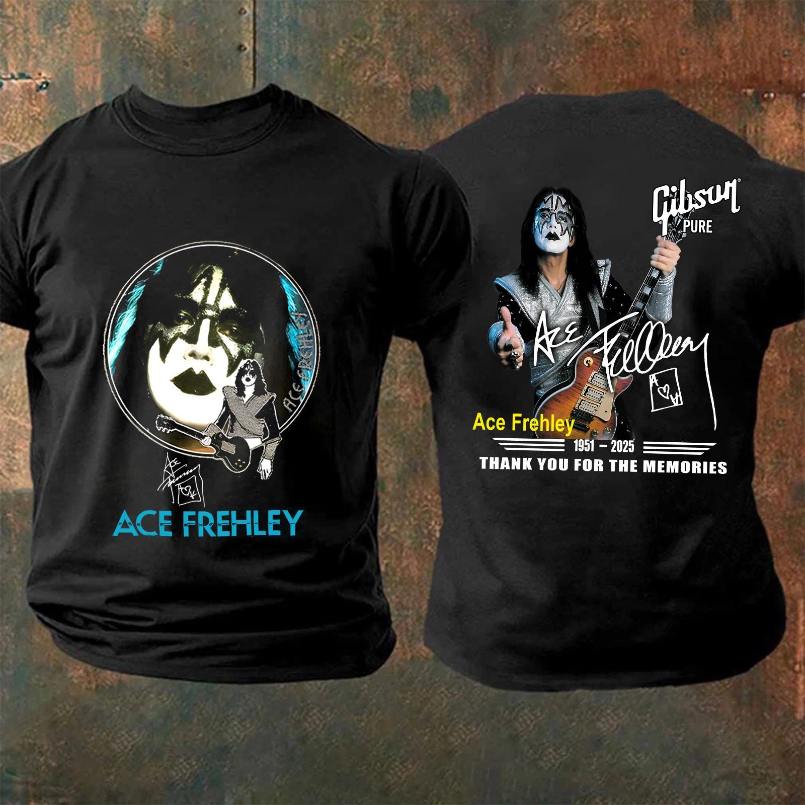 Ace Frehley 1951-2025 Signature Thank You For The Memories T Shirt JU821 S