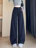 Women's Spring Wide-Leg Cargo Pants - Old Money Style with Relaxed, Curved Fit