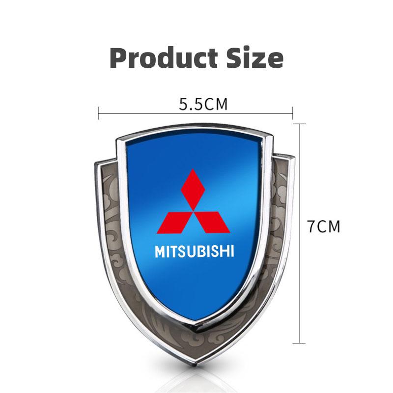 3D Metall Styling Karosserie Kotflügel Dekoration Schild Aufkleber für Mitsubishi L200 ASX Pajero Sport Outlander LANCER EX Colt RALLIART