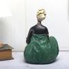 African Women Sculptures Exotic Tribal Lady Figurines Statue Collectible Art Crafts Desktop Ornament Home Office Decors