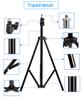 160cm Tripod for Phone and Camera with 1/4" Interface Metal Tripie for Smartphone Mobile Cellphone Video Shooting Film Recording