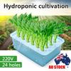 9/24 Holes Indoor Aerobic Soilless Cultivation Plant Floriculture Cultivation Site Hydroponic System Kit 220V